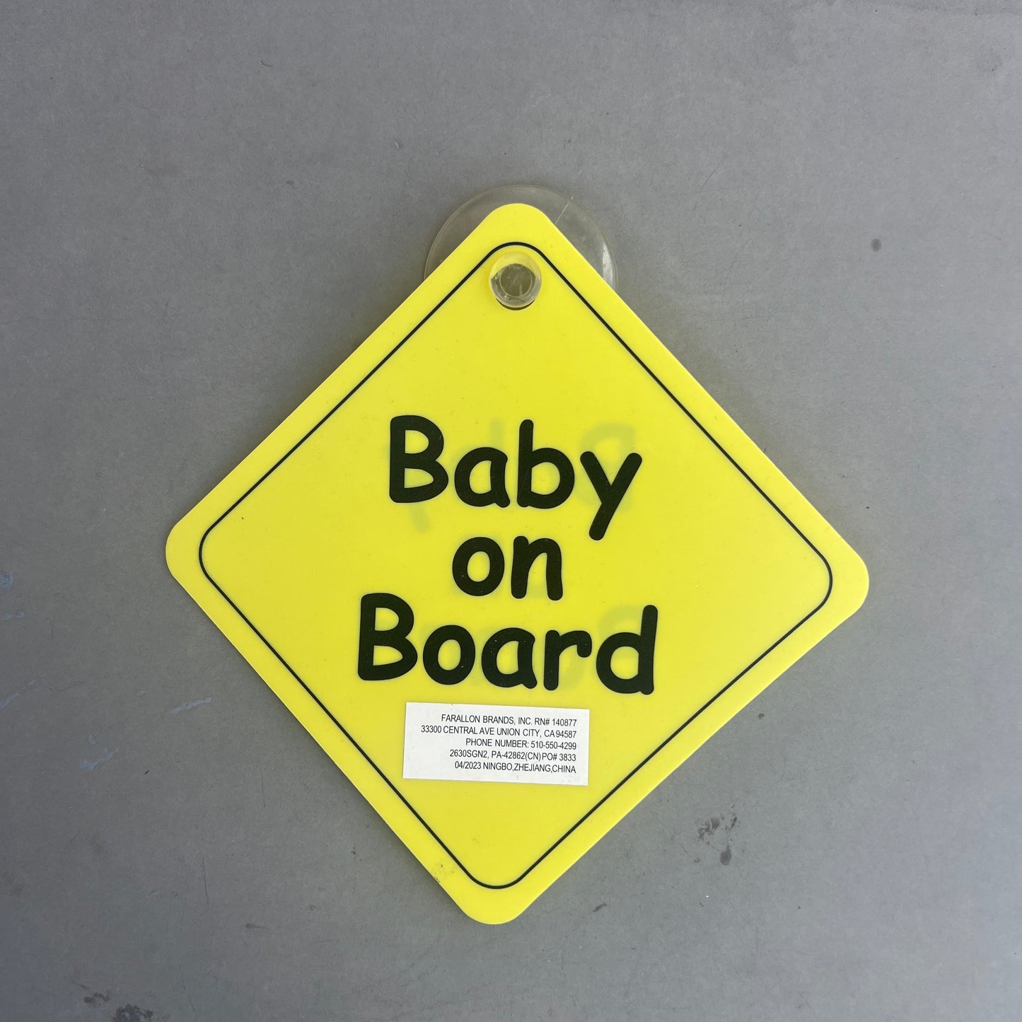 Baby on Board Sign